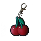 Embossed logo soft pvc keychain Eco-Friendly plastic soft pvc cherry fruit shape keychain