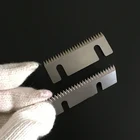 Food Industry Pillow Packing Machine Straight Serrated Plastic Film Cutting Blades for Packaging