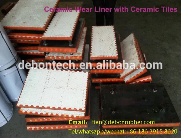 abrasion resistant ceramic polyurethane liners chute lining