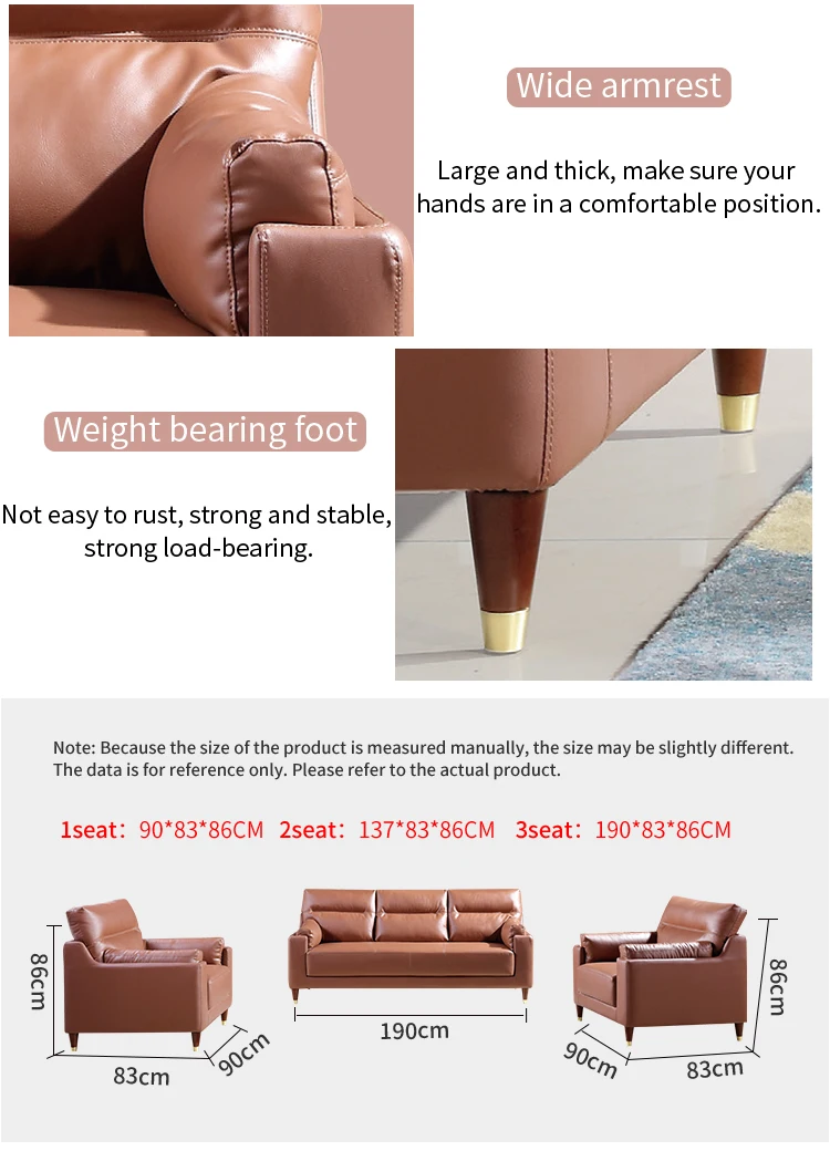 Pengpai Media Room 3 2 Seater Latest Sets Sofa Furniture