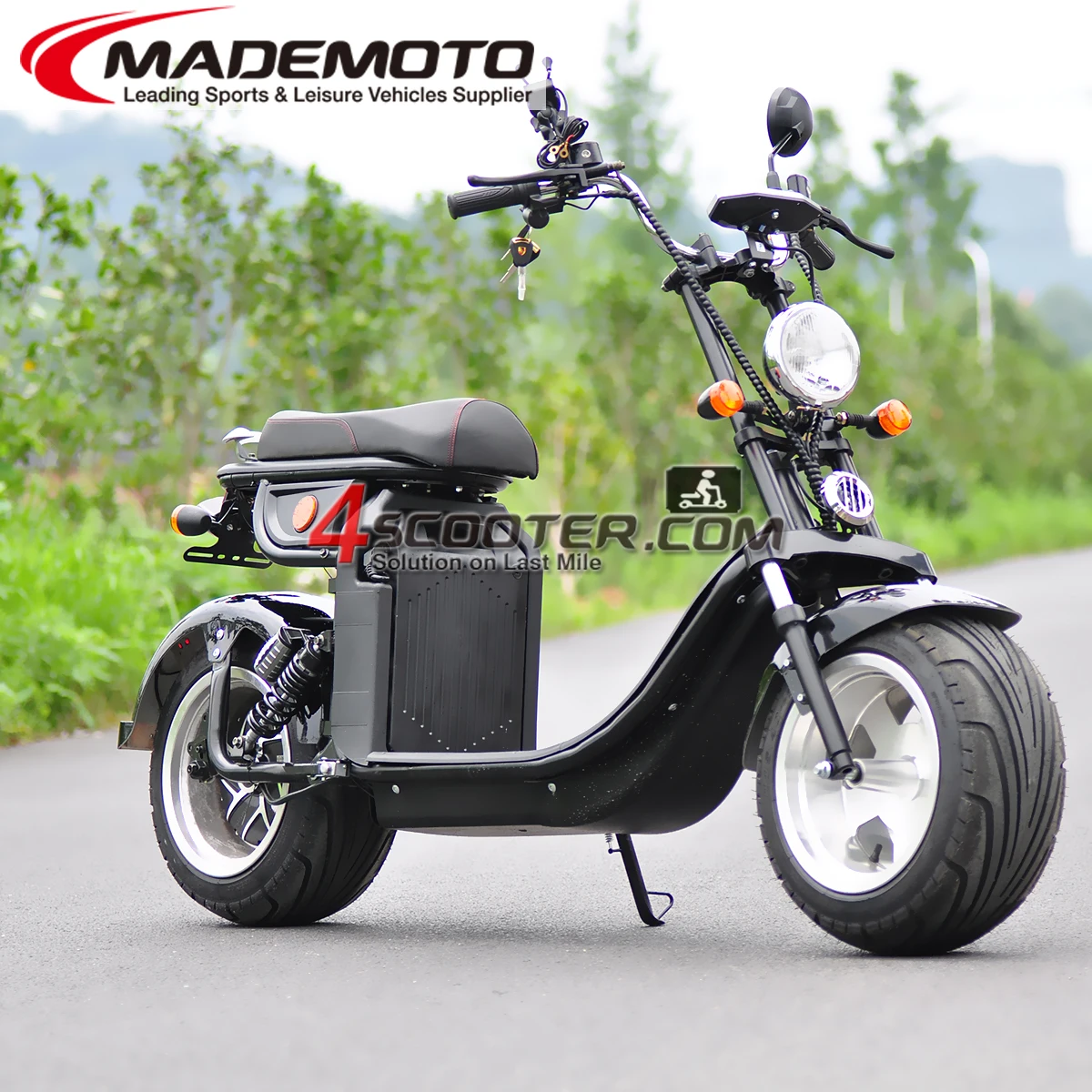دراجة بخارية فيسبا كهربائية 4000 وات مركبة هندية من EEC موديل Citycoco