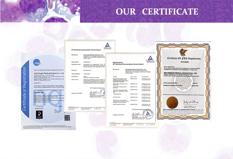 our certificate