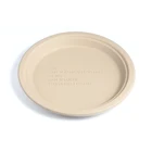 Factory Wholesale Eco Friendly Round Recyclable Degradable Natural Disposable Cake Food Dishes Plate