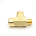 Npt 1/4 OD Copper Branch Tee DIN NPT Type Nipples