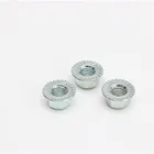 China wholesale zinc plated 10.9 grade hex nylon lock hex flange nut