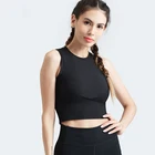 Tank Tops 2020 High Quality Custom Ladies Sports Exercise Yoga Sweatshirt Crop Tank Tops