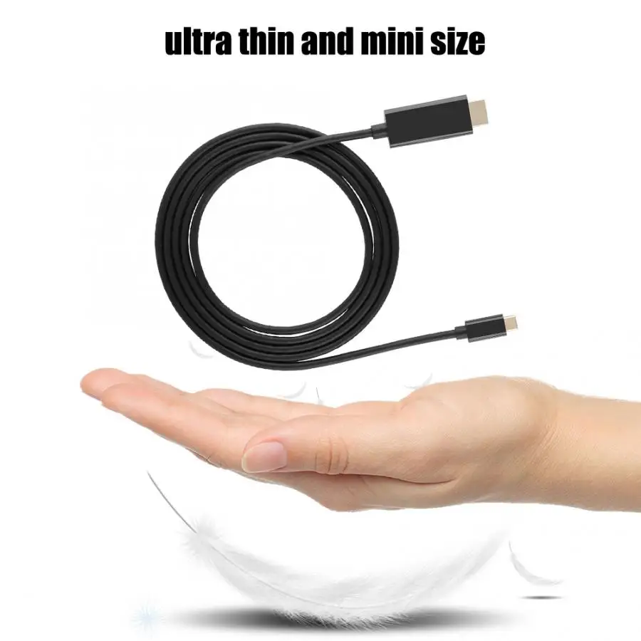 USB3.1 C TO HDMI 4K Type C to HDMI Cable HDMI Adapter Thunderbolt 3 for Huawei P20 Mate 10 Pro MacBook Pro Air ipad Pro - ANKUX.COM