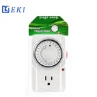 Timer Switch US Smart Home 3 Pin Electrical Power Plug Socket ETL Timer Switch