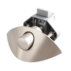 Push Button Latch Lock Half-Moon Cupboard Door Knob Boat Motorhome Caravan Furniture Lock