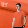 custom soft comfortable breathable stretch single pique knitted polo t shirt fabric