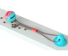 Amazon new hot Pet toy Dog treat ball with suction cup Pet dog Molar toothbrush toy set