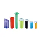 Rx Plastic Pill Prescription Vials with Cap 5DR 6DR 8DR 10DR 12DR 13DR 16DR 19DR 20DR 30DR 40DR 60DR 160DR