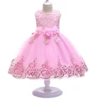 D0037 Baby Fancy Girl Frocks Design Beautiful Design Hot Sale Children Flower Kids Party Dress