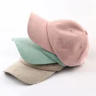 Face Cap Black Hat 6 Panel Unstructured Black Suede Hat Wholesale Suede Face Baseball Cap Hat