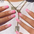Tips Private Label Press On Nails Ins Hot Sale Flame Gel Nail Tips Custom Private Label Nail Tips Press On Nails