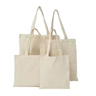 Cotton Bags Plain Tote Bag Reusable Blank Canvas Eco Plain Cotton Tote Bags with Custom Printed Logo