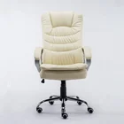 New Trend Product Fade Resistant White Elegant Movable Furniture Leather Office Chair