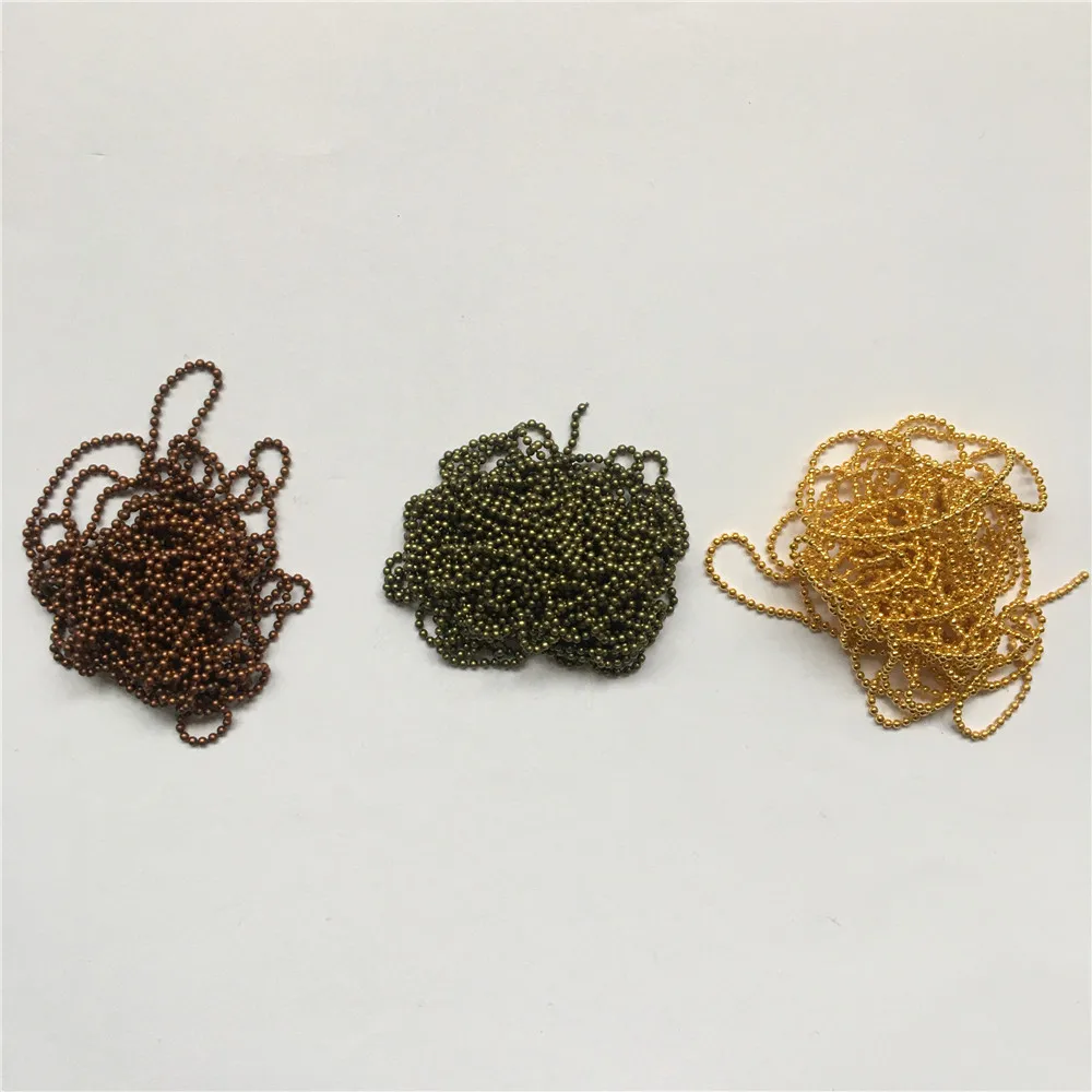 yiwu shuoke crafts factory price high quality iron brass stainless steel bead ball chain