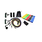 Best 17pcs resistance bands set expander tubes rubber band stretch training