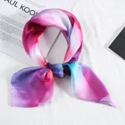Manufacture High Quality 70*70cm Printing Square Silk Satin Scarf Woman