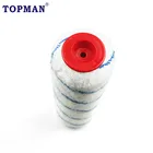 white with blue stripe acrylic medium pile paint roller cover European style