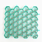 200t black interlocking hdpe gravel grass grid paver for driveway