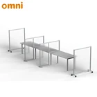 Screen Aluminum Frame Aluminum Frame Frosted Plexiglass/PET/ Acrylic Desk Divider Partition Mount Desktop Screen