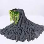 Fancy Wholesale Hot Linen Jersey Fabric Islamic Long Muslim Hijab Scarf For Women