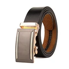 Yiwu Spot Custom Badge Men's Belt Automatic Buckle 3.5cm, 110cm-130cm Fashion Casual Business Belt Men's Belt Designer