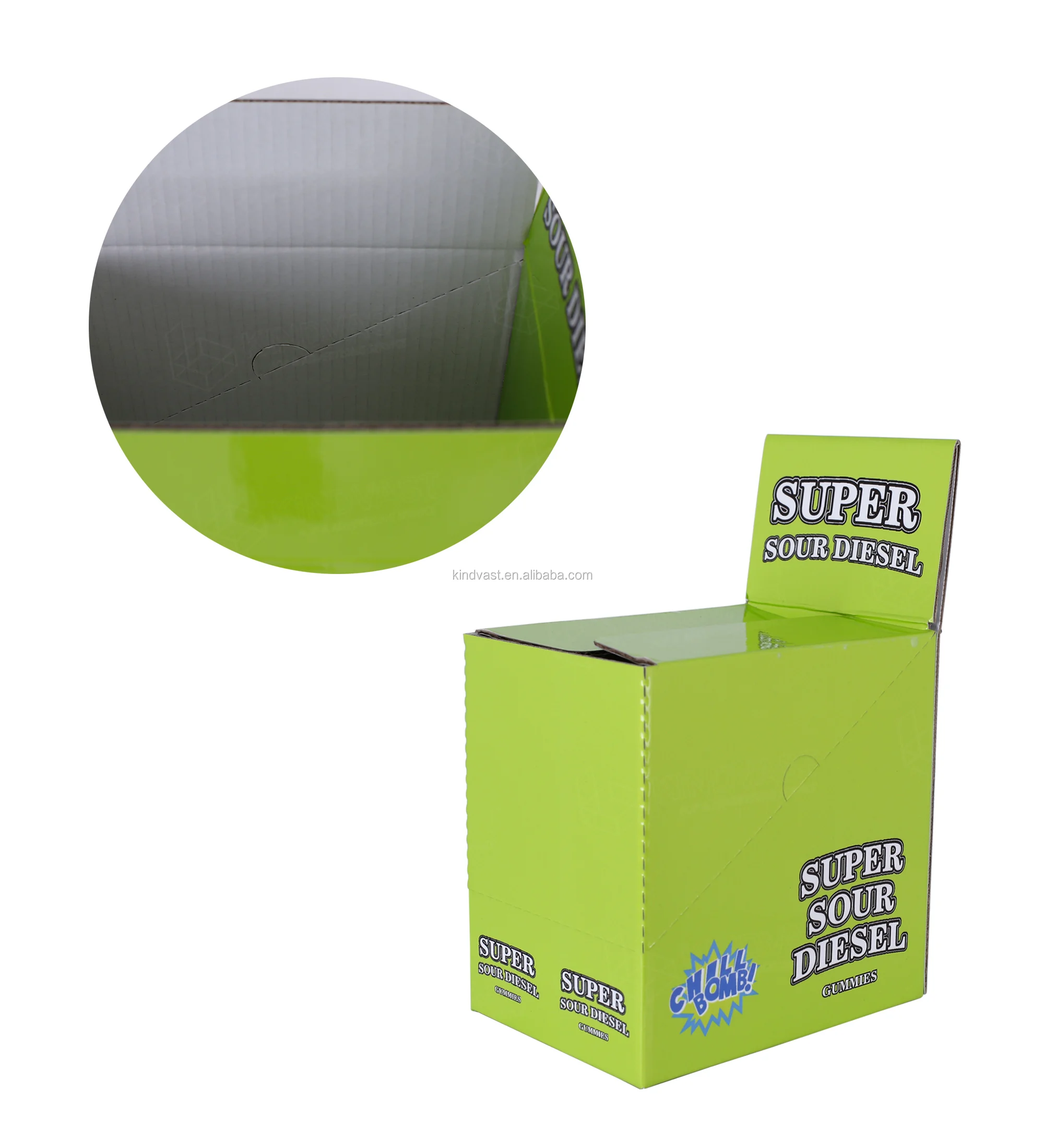 packaging box chewing gum retail box cardboard custom printed