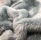 2020 Garments Collars and Trims Tip Dyed Long Pile Faux Raccoon Fur Fabric