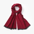 Fashion custom design colorful solid cashmere wool scarf for men