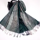 Fashion Long Scarf Jacquard Woven Stoles Cotton Women Pashmina Shawl