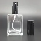 Wholesale 30ml rectangular glass bottle with box perfume glass bottle 50ml