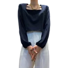 Dresses Ladies Long Fall Dresses For Women Lantern Ladies Long Shirt Square Neck Crop Top