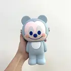 Q UNCLE Wholesale silicone cute 3D mickey purse promotional student pen bag coin zero wallet for women