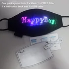 Party Led Light Up Mask Led Luminous Light Up Party Supplies Fashion Face Mask Halloween Decoration