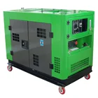 RAISE 10KW silent four wheels portable diesel generator