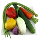 New Fashion Fake Mixed Vegetables Artificial Pepper Cucumber Bean Carrot Garlic Potato Kitchen Decoration