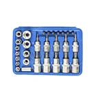 Tool Hand Tools 29pc 1/4"Sq 3/8"Sq Torx Drive TRX-Star Socket Set/hand Tool VT01878