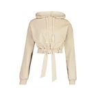Hoodie Crop Hoodies New Custom Wholesale Hot Sale Oversized Premium Cropped Hoodie Woman
