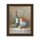 Wholesale Wine Bottle Abstract da fen oil Painting Red Rose Art Painting