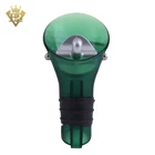 Material Stopper Bottle Stopper Green Color Plastic Material Bottle Wine Pourer And Stopper