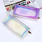 New Crocodile pattern Wallet for Women in 2019 Laser Long Purse Zipper Student Handbag