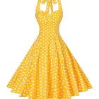 Summer Casual Retro Vintage Sleeveless 1950s Cotton Dress Woman Clothing