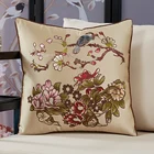 cushion covers decorative pillow case Chinese traditional embroidered silk pillow case home decor
