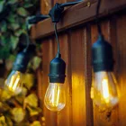 Connectable Waterproof Christmas Decoration light outdoor S14 edison LED string lights