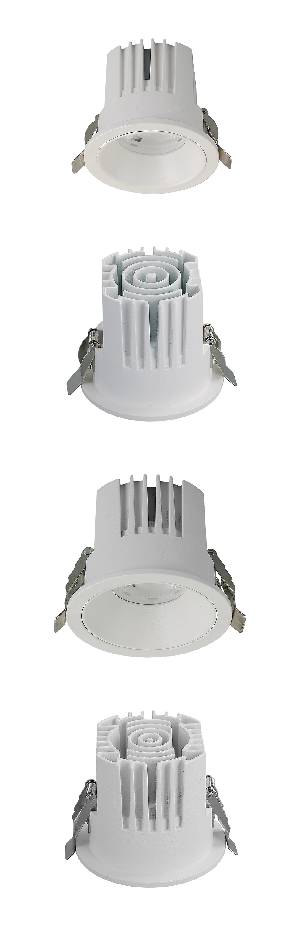 factory direct sale good quality round square die-casting aluminum 20W ceiling COB recessed downlight led