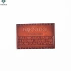 Custom Embossed Leather Patch Genuine Leather Clothing Labels For Jeans