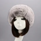 Fox Accessories Plush Multicolor Rabbit Faux Fox Fur Women Wholesale Winter Warm Headband Hair Accessories